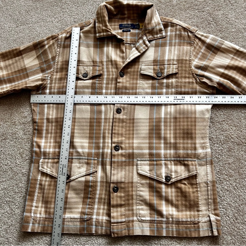 Polo Ralph Lauren Classic Fit Utilitarian Plaid Shirt Jacket - Picture 7 of 9
